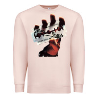 Pale Pink Judas Of Priest - British Steel Premium Sweatshirt - linhVisuals