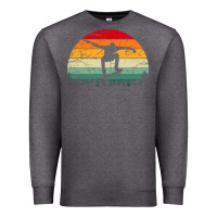 Charcoal Heather skateboard vintage for skateboards lovers Premium Sweatshirt - linhVisuals