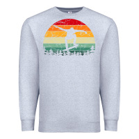Heather Grey skateboard vintage for skateboards lovers Premium Sweatshirt - linhVisuals