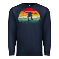 Navy skateboard vintage for skateboards lovers Premium Sweatshirt - linhVisuals