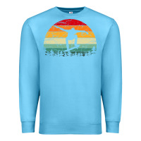 Ocean Blue skateboard vintage for skateboards lovers Premium Sweatshirt - linhVisuals