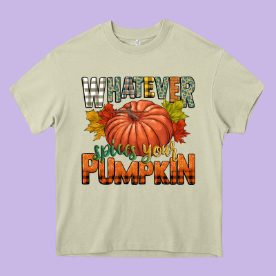 Whatever Spices Your Pumpkin Heavy Core Tee Designed By Cowgirlartshop