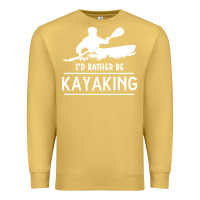 Antique Gold kayaking t  shirt i' d rather be at the lake kayaking t  shirt Premium Sweatshirt - linhVisuals