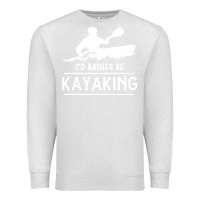 Oatmeal Heather kayaking t  shirt i' d rather be at the lake kayaking t  shirt Premium Sweatshirt - linhVisuals