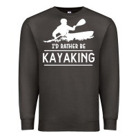 Smoke kayaking t  shirt i' d rather be at the lake kayaking t  shirt Premium Sweatshirt - linhVisuals