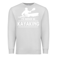 Dove Grey kayaking t  shirt i' d rather be at the lake kayaking t  shirt Premium Sweatshirt - linhVisuals