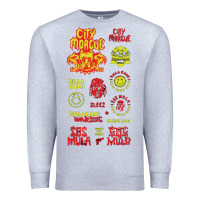 Heather Grey america, concert, europe, morgue, world,nying, sosmula, city, rap, cit Premium Sweatshirt - linhVisuals