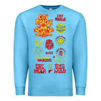 Ocean Blue america, concert, europe, morgue, world,nying, sosmula, city, rap, cit Premium Sweatshirt - linhVisuals