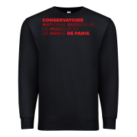 Black logocnsmdp conservatoire de paris Premium Sweatshirt - linhVisuals