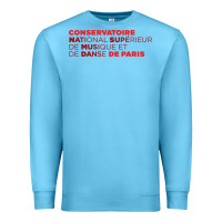 Ocean Blue logocnsmdp conservatoire de paris Premium Sweatshirt - linhVisuals