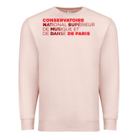 Pale Pink logocnsmdp conservatoire de paris Premium Sweatshirt - linhVisuals