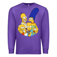 Purple simpson Premium Sweatshirt - linhVisuals