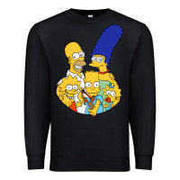 Black simpson Premium Sweatshirt - linhVisuals