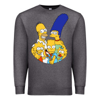 Charcoal Heather simpson Premium Sweatshirt - linhVisuals
