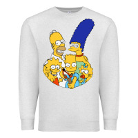 Oatmeal Heather simpson Premium Sweatshirt - linhVisuals