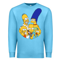 Ocean Blue simpson Premium Sweatshirt - linhVisuals