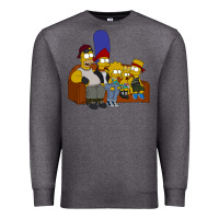 Charcoal Heather simpson family Premium Sweatshirt - linhVisuals