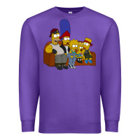 Purple simpson family Premium Sweatshirt - linhVisuals