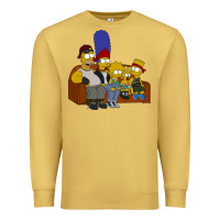 Antique Gold simpson family Premium Sweatshirt - linhVisuals