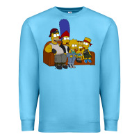 Ocean Blue simpson family Premium Sweatshirt - linhVisuals