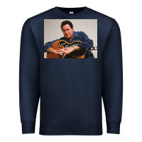 Navy lefty frizzell's music collected in ne Premium Sweatshirt - linhVisuals