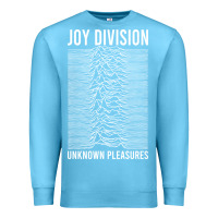 Ocean Blue JOY DIVISION - UNKNOWN PLEASURES Premium Sweatshirt - linhVisuals