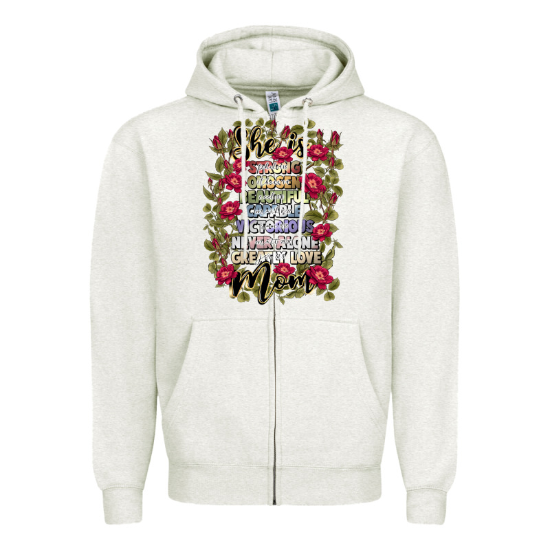 She Is Mom Zipper Hoodie by JahusDesignShop | Teevron