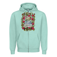 Seafoam she is mom Zipper Hoodie - JahusDesignShop