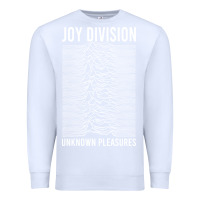 White JOY DIVISION - UNKNOWN PLEASURES Premium Sweatshirt - linhVisuals