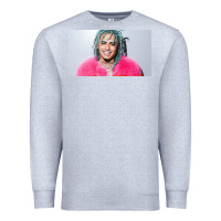Heather Grey chinese rappers beef with lil pump Premium Sweatshirt - linhVisuals