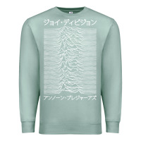 Seafoam JOY DIVISION - UNKNOWN PLEASURES - JAPANESE Premium Sweatshirt - linhVisuals