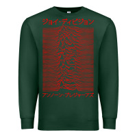 Sports Green JOY DIVISION - UNKNOWN PLEASURES - JAPANESE Premium Sweatshirt - linhVisuals