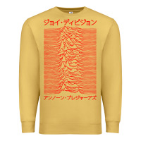 Antique Gold JOY DIVISION - UNKNOWN PLEASURES - JAPANESE Premium Sweatshirt - linhVisuals