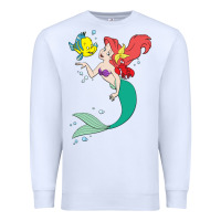 White ariel mermaid Premium Sweatshirt - linhVisuals