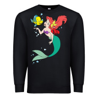 Black ariel mermaid Premium Sweatshirt - linhVisuals