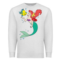 Oatmeal Heather ariel mermaid Premium Sweatshirt - linhVisuals