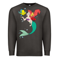Smoke ariel mermaid Premium Sweatshirt - linhVisuals