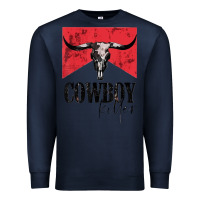 Navy cowboy killer tshirt Premium Sweatshirt - linhVisuals