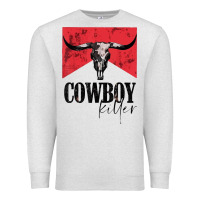 Oatmeal Heather cowboy killer tshirt Premium Sweatshirt - linhVisuals