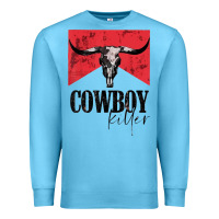 Ocean Blue cowboy killer tshirt Premium Sweatshirt - linhVisuals