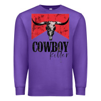 Purple cowboy killer tshirt Premium Sweatshirt - linhVisuals