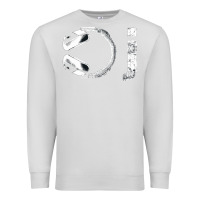 Dove Grey dj music tshirt Premium Sweatshirt - linhVisuals