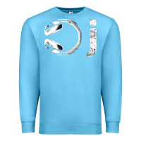 Ocean Blue dj music tshirt Premium Sweatshirt - linhVisuals