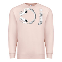 Pale Pink dj music tshirt Premium Sweatshirt - linhVisuals