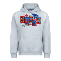 Heather Grey usa nurse Urban Hoodie - RanaPortraitStore