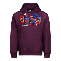 Mauve Wine usa nurse Urban Hoodie - RanaPortraitStore