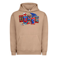 Pigment Burro usa nurse Urban Hoodie - RanaPortraitStore
