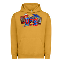 Pigment Peanut Butter usa nurse Urban Hoodie - RanaPortraitStore