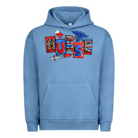Pigment Pebble Blue usa nurse Urban Hoodie - RanaPortraitStore