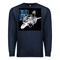 Navy Buddy Guy  Best Player Bluess Legend Premium Sweatshirt - linhVisuals